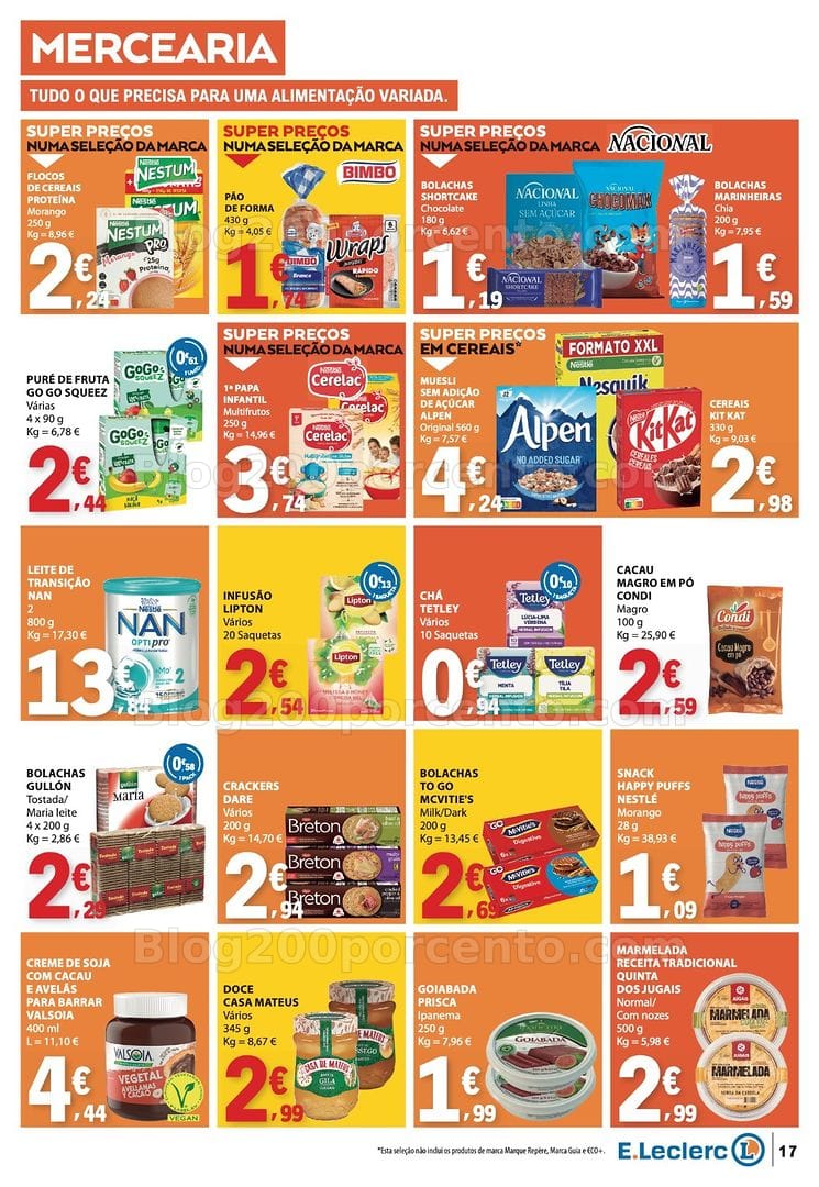 Antevisão Folheto E-LECLERC Promoções de 24 a 30 setembro